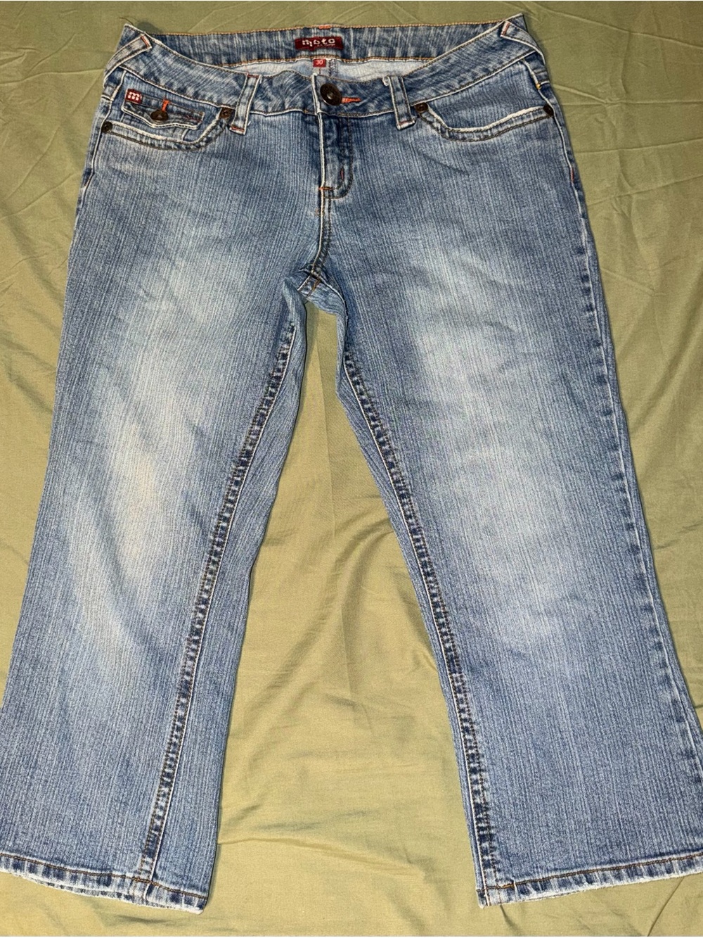 Makers of true originals crop jeans
